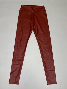 Wild Fable Burgundy Faux Leather Leggings Women’s XS High Rise Skinny Pants